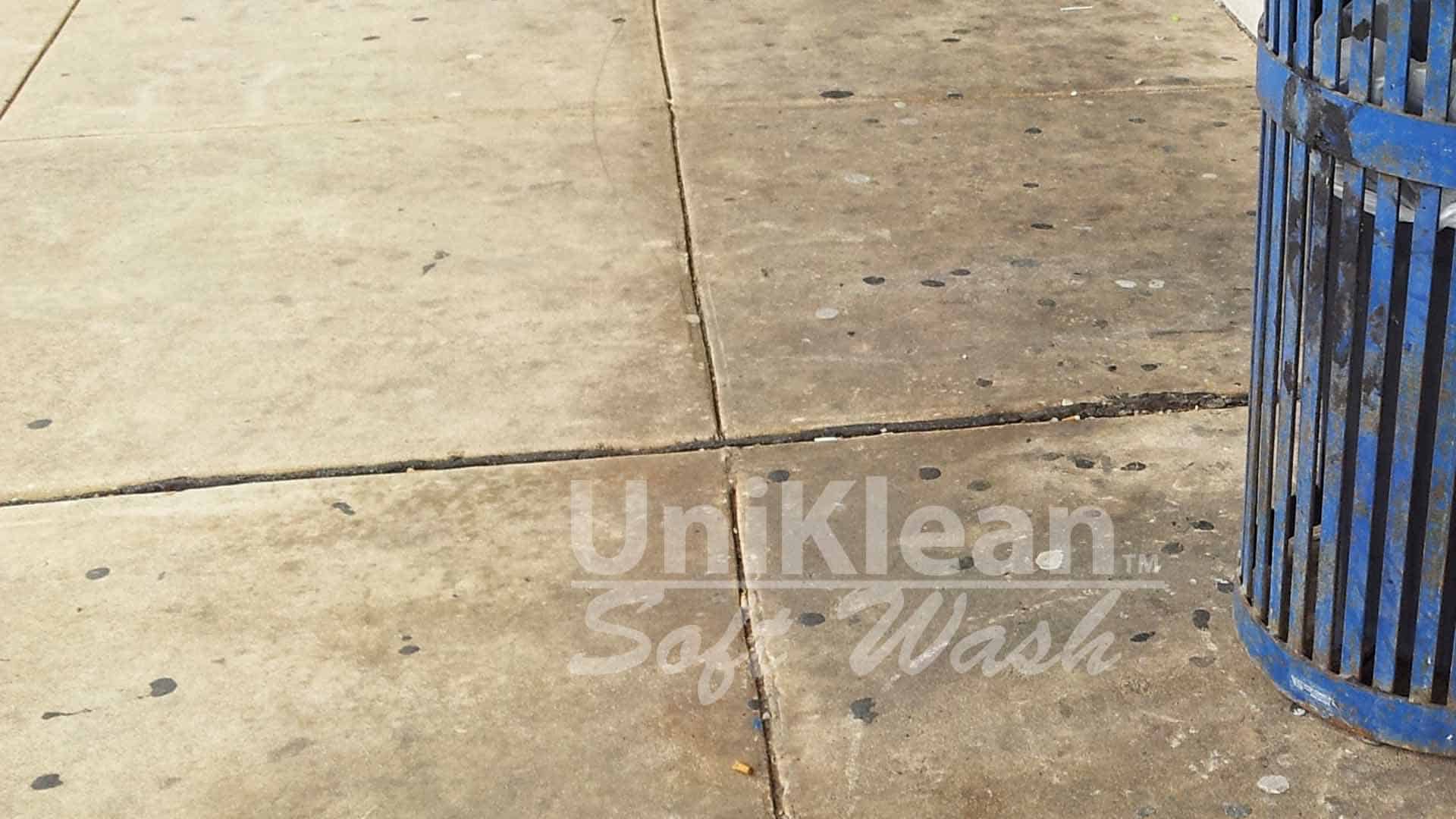 sidewalk gum removal